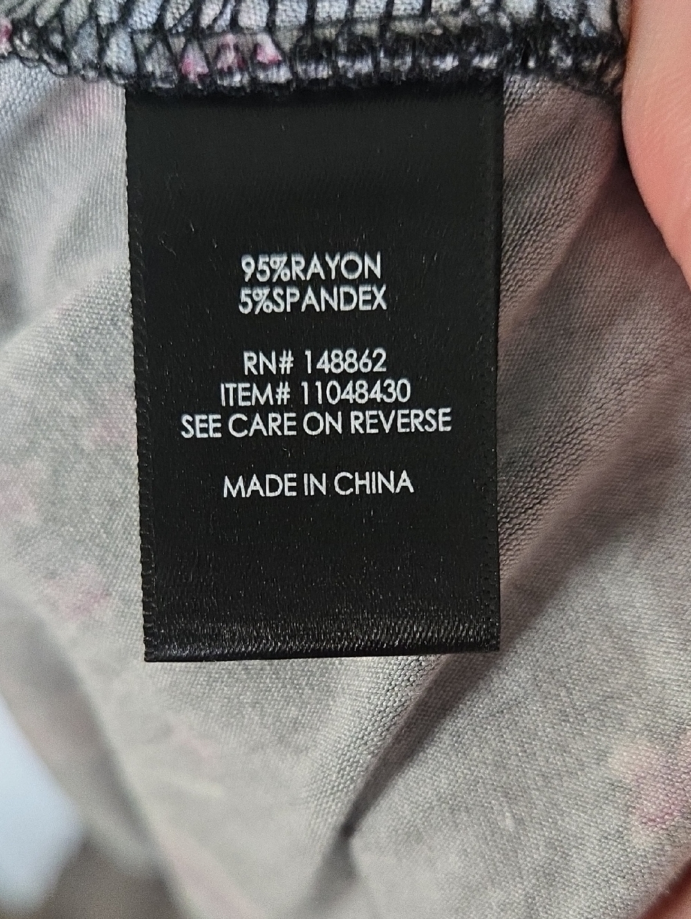 Torrid Dress Black Floral Pink Purple Size 0 Equal to 12 - Picture 6 of 7